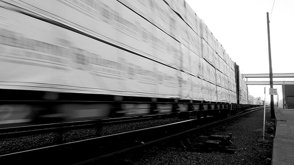 Freight, hurrying